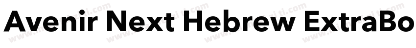 Avenir Next Hebrew ExtraBold Itali字体转换